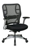 Deluxe Back Chair with Mesh Seat and Flip Arms