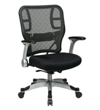 Deluxe Back Chair with Mesh Seat and Flip Arms