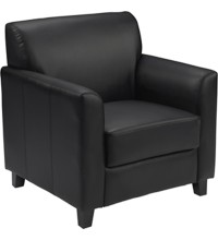 Diplomat Series Black Leather Chair (MF-BT-827-1-BK-GG)