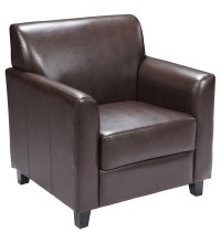 Diplomat Series Brown Leather Chair (MF-BT-827-1-BN-GG)