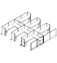 DiVi Value 6 and x 8 and, 50 and H Typical: Solution E - Cluster of Six