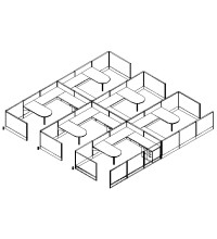 DiVi Value 8 and x 12 and, 42 and H Typical: Solution K - Cluster of Six