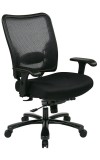 Double Dark Back and Mesh Seat Ergonomic Chair