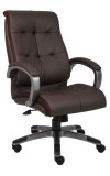 Double Plush Brown High Back Executive Chair (MB8771-BR)