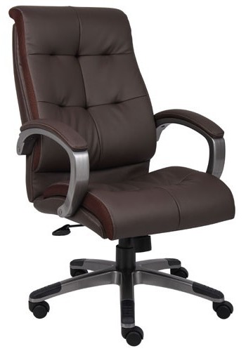 Double Plush Brown High Back Executive Chair (MB8771-BR)