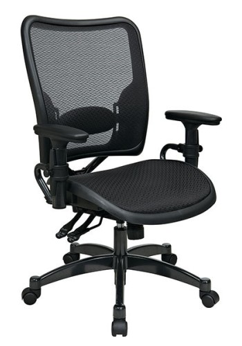 Dual Function Dark Seat and Back Managers Chair