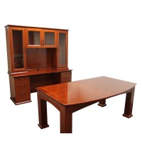 Emerald Bowfront Executive Desk Table Station Configuration (416)