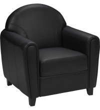 Envoy Series Black Leather Chair (MF-BT-828-1-BK-GG)