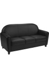 Envoy Series Black Leather Sofa (MF-BT-828-3-BK-GG)