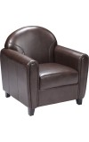 Envoy Series Brown Leather Chair (MF-BT-828-1-BN-GG)