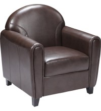 Envoy Series Brown Leather Chair (MF-BT-828-1-BN-GG)