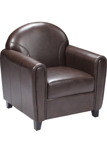 Envoy Series Brown Leather Chair (MF-BT-828-1-BN-GG)