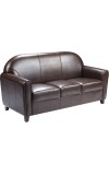 Envoy Series Brown Leather Sofa (MF-BT-828-3-BN-GG)