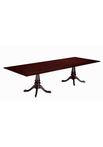 Governors 6 and Rectangular Conference Table with Queen Anne Base