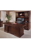 Governors 72 and  Executive Desk with Credenza and Overhead Storage