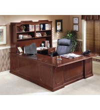 Governors Executive U-Shape Desk with Overhead Storage