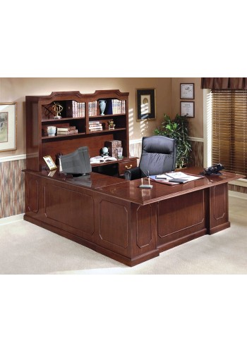 Governors Executive U-Shape Desk with Overhead Storage