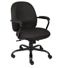 Heavy Duty Black Crepe Fabric Task Chair (MB670-BK)