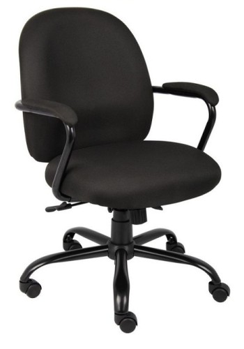 Heavy Duty Black Crepe Fabric Task Chair (MB670-BK)