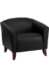 Imperial Series Black Leather Chair (MF-111-1-BK-GG)