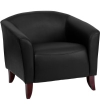 Imperial Series Black Leather Chair (MF-111-1-BK-GG)