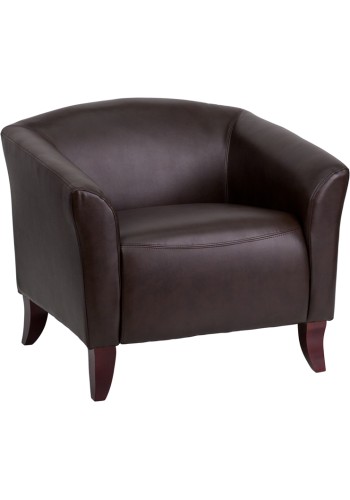  Imperial Series Brown Leather Chair (MF-111-1-BN-GG)