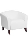 Imperial Series White Leather Chair (MF-111-1-WH-GG)