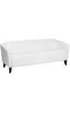  Imperial Series White Leather Sofa (MF-111-3-WH-GG)