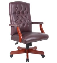 Italian Leather Classic Traditional Executive Chair (MB915)