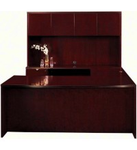 Jade Bowfront Executive U-Shape Desk with Hutch