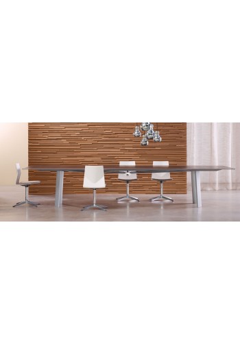 Kai 10 and Rectangular Conference Table with Metal Legs