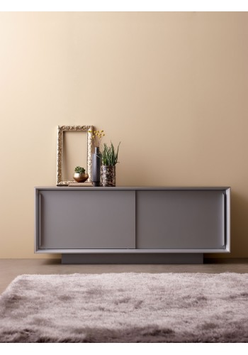 Kai 6 and Credenza with Painted Case and Sliding Door