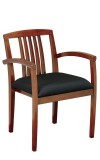 Kenwood Light Cherry Wood Slat Back Guest Chair (MKEN-99-LCH)