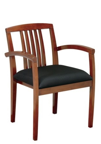 Kenwood Light Cherry Wood Slat Back Guest Chair (MKEN-99-LCH)