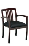 Kenwood Mahogany Wood Slat Back Guest Chair (MKEN-99-MAH)