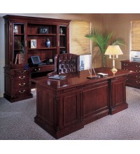 Keswick 72 and  Executive Desk with Credenza and Hutch