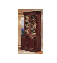 Keswick Executive Two-Door Cabinet with Wire Mesh Doors Hutch