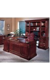 Keswick Executive U-Shape Desk with Glass Door Hutch