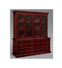 Keswick Lateral File Credenza with Wire Mesh Doors Hutch