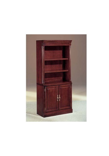 Keswick Two-Door Cabinet with Bookcase