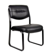 Leather Armless Guest Chair (MB9539)