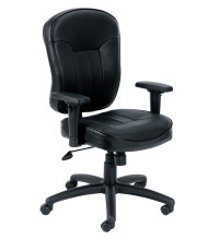 Leather Task Chair with Adjustable Arms (MB1561)