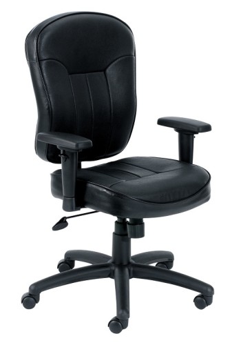 Leather Task Chair with Adjustable Arms (MB1561)