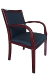 Mahogany Wood Guest Chair (MB9557-M-BK)