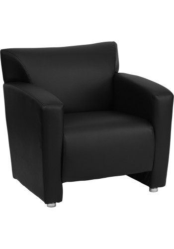 Majesty Series Black Leather Chair (MF-222-1-BK-GG)