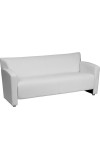 Majesty Series White Leather Sofa (MF-222-3-WH-GG)