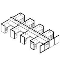 Matrix Value 5 and x 5 and, HiLo Typical: Solution B - Cluster of Eight