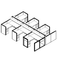 Matrix Value 5 and x 5 and, HiLo Typical: Solution B - Cluster of Six