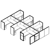 Matrix Value 6 and x 6 and, 50 and H Typical: Solution C - Cluster of Six