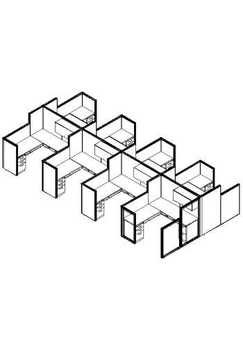 Matrix Value 6 and x 6 and, HiLo Typical: Solution C - Cluster of Eight